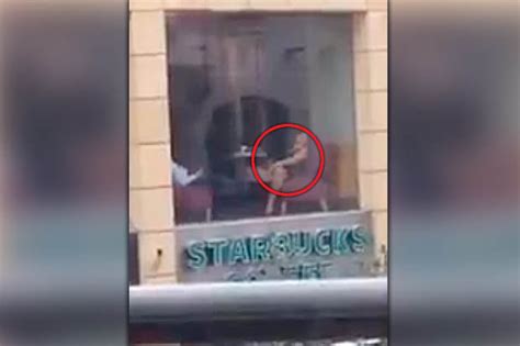 She masturbates at the window .
